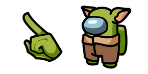 Курсор Among Us Baby Yoda Character