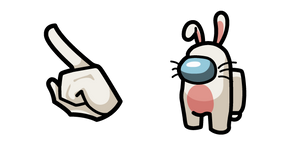 Among Us Easter Bunny Character Cursor