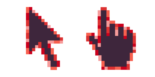 Poppy Flower Pixel Cursor