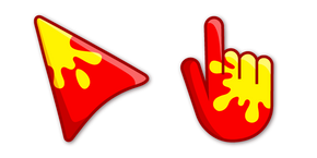 Yellow Stain on Red Cursor