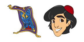 Aladdin and Flying Carpet Curseur