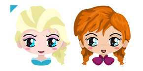 Frozen Elsa and Anna cursor