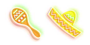 Neon Maracas and Sombrero Curseur