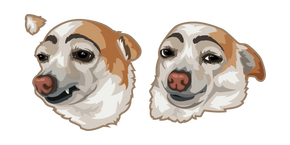 Eyebrows Dog Meme Curseur