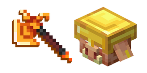 Minecraft Armored Piglin and Firebrand Cursor