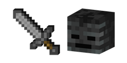 Minecraft Stone Sword and Wither Skeleton Cursor