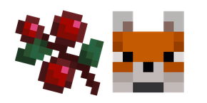 Minecraft Sweet Berries and Fox cursor
