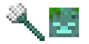 Курсор Minecraft Трезубец и Утопленник
