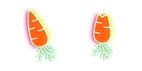 Neon Carrot Curseur