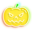 Neon Bat and Jack-o'-Lantern Pumpkin Pointer
