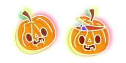 Neon Jack-o'-Lantern