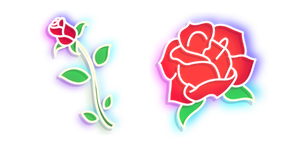 Neon Rose Curseur
