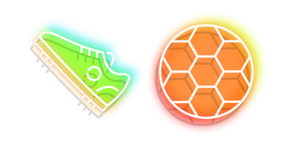 Neon Sneakers and Ball Curseur