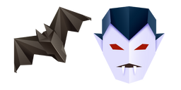 Origami Vampire and Bat Cursor