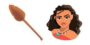Moana and Oar Curseur