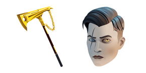 Fortnite Midas Skin Golden King Pickaxe cursor