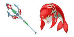 The Legend of Zelda Mipha Lightscale Trident Cursor