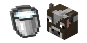 Minecraft Cow and Milk Bucket cursor
