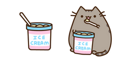 Pusheen and Ice Cream Cursor
