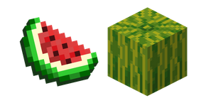 Minecraft Melon Slice and Melon Curseur