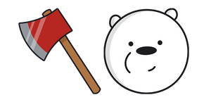 We Bare Bears Ice Bear Fire Axe cursor