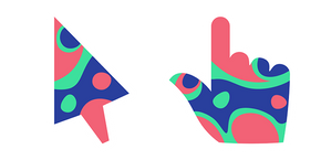 Abstract Colorful Pattern Cursor