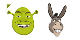 Shrek and Donkey Cursor