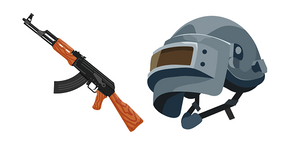 PUBG Helmet and AKM cursor