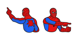 Spider-Man Pointing at Spider-Man Meme Cursor