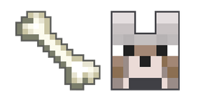 Minecraft Bone and Wolf Cursor