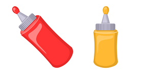 Ketchup and Mustard Cursor
