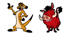Lion King Timon and Pumbaa Cursor