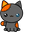pointerHalloween Cute Bat and Voodoo Cat Pointer
