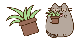 Pusheen and Plant Spring Cleaning Cursor