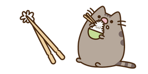 Pusheen Eating Rice Cursor
