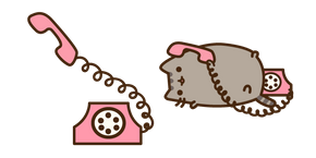 Курсор Pusheen on the Phone