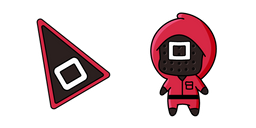 El Juego del Calamar Guardia con Cuadro Cursor