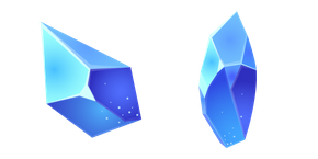Blue Quartz Crystal Cursor