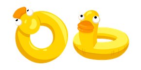 Yellow Duck Swim Ring Cursor