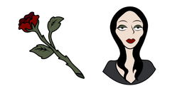 The Addams Family Morticia and Rose Cursor