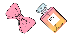 VSCO Girl Hair Bow and Perfume Cursor
