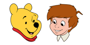 Winnie the Pooh and Christopher Robin Cursor